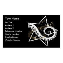 Tarjetas de oro de la industria musical de las not tarjeta de visita