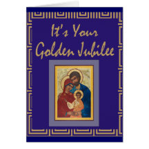 Tarjetas de oro del jubileo de la monja católica