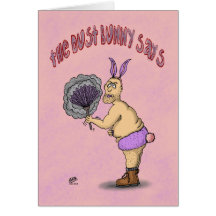 Tarjetas de pascua divertidas: El conejito del pol