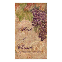 Tarjetas de regalo envejecidas del favor del boda  tarjetas de negocios