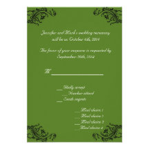 Tarjetas de RSVP del jardín de la primavera Comunicados Personalizados