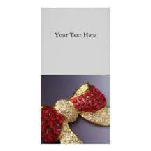 Tarjetas de rubíes de la foto del arco del diamant tarjetas con fotos personalizadas
