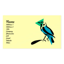 Tarjetas de visita abstractas del pájaro