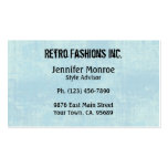 Tarjetas de visita apenadas Grunge azul