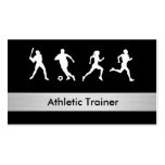 Tarjetas de visita atléticas del instructor