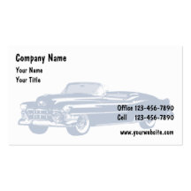 Tarjetas de visita automotrices