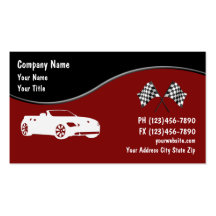 Tarjetas de visita automotrices