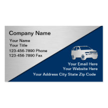 Tarjetas de visita automotrices