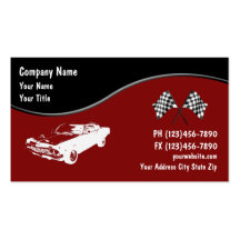 Tarjetas de visita automotrices