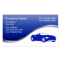 Tarjetas de visita automotrices