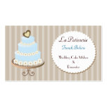 tarjetas de visita azules de Cakemakers de la agua tarjetas de negocio