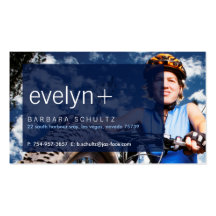 Tarjetas de visita [azules] de la cara de Eve