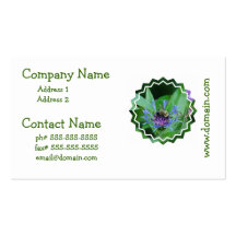 Tarjetas de visita azules de los Cornflowers