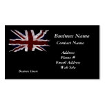 Tarjetas de visita BRITÁNICAS patrióticas de la ba