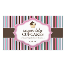Tarjetas de visita caprichosas de la panadería