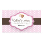 Tarjetas de visita caprichosas de las galletas