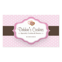 Tarjetas de visita caprichosas de las galletas