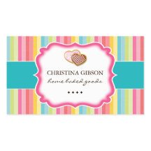 Tarjetas de visita caprichosas de las galletas
