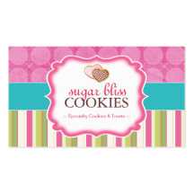 Tarjetas de visita caprichosas de las galletas
