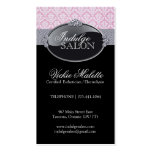 Tarjetas de visita con clase del salón y del balne