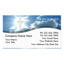 Tarjetas de visita cristianas