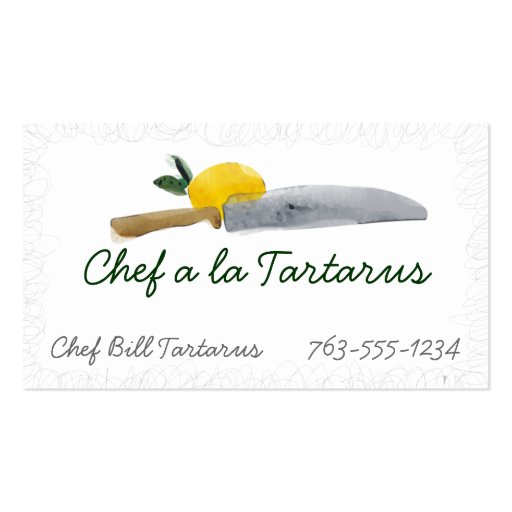 tarjetas de visita de abastecimiento del cocinero 