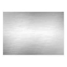 Tarjetas de visita de aluminio cepilladas del meta