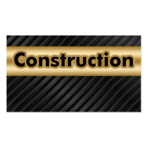 Tarjetas de visita de construcción