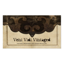 Tarjetas de visita de cuero de la aleta de Steampu