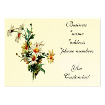 Tarjetas de visita de Daisies* del *Vintage