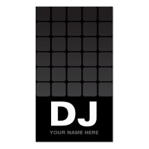 Tarjetas de visita de DJ de la pendiente de Techno