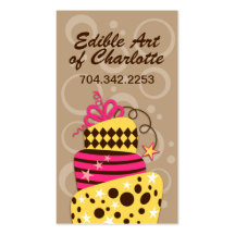 Tarjetas de visita de encargo de la panadería
