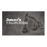 Tarjetas de visita de excavación