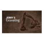 Tarjetas de visita de excavación