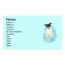 Tarjetas de visita de Jack Russell Terrier Jake