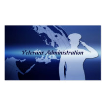 Tarjetas de visita de la administración de veteran