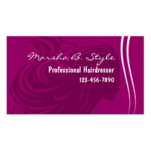 Tarjetas de visita de la belleza