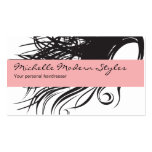 Tarjetas de visita de la belleza del pelo