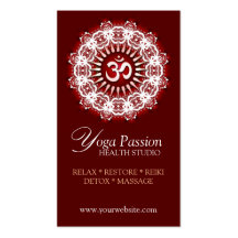 Tarjetas de visita de la edad de la pasión de OM d
