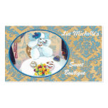 Tarjetas de visita de la fiesta del té de la magda