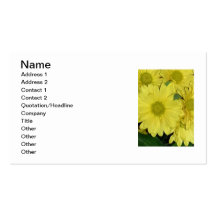 Tarjetas de visita de la flor