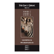 Tarjetas de visita de la foto del animal salvaje - tarjeta personal