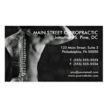 Tarjetas de visita de la foto del Chiropractor