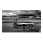 Tarjetas de visita de la foto del muelle de la pes
