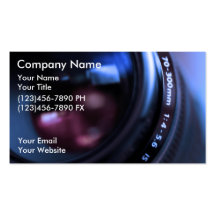 Tarjetas de visita de la fotografía
