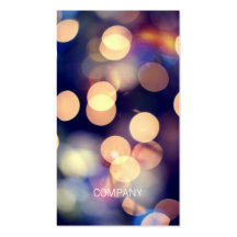 Tarjetas de visita de la fotografía de Bokeh