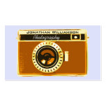 Tarjetas de visita de la fotografía de la cámara d