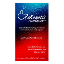 Tarjetas de visita de la fundación de ZeKenetic