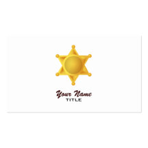 Tarjetas de visita de la insignia de la estrella d