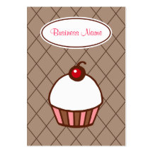 Tarjetas de visita de la magdalena de la panadería
